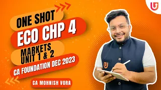 Eco Chp 4 | Unit 1 & 2 | Markets | Marathon | CA Foundation Dec 2023 | CA Mohnish Vora (MVSIR)