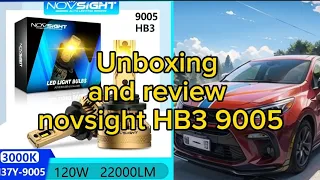 Unboxing | review | Novsight head light highbeam | HB3 | 9005