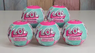 LOL Surprise Miniature Collection Unboxing and Comparison with Mini LOL Surprise Dolls.