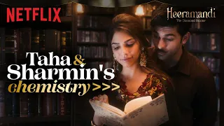 Taha Shah and Sharmin Segal's Adorable Library Scene 🫣 | Heeramandi: The Diamond Bazaar