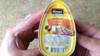 Паштет Деликатесный с Мясом Птицы Hame Обзор Консервы Паштетные Мясорастительные