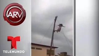 Se cae un hombre que personificaba a Cristo crucificado | Al Rojo Vivo | Telemundo