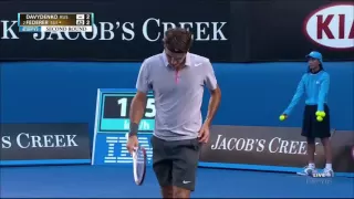 Federer vs Davydenko Australian Open 2nd Round 2013