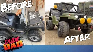 Restoring an old Power Wheels Jeep