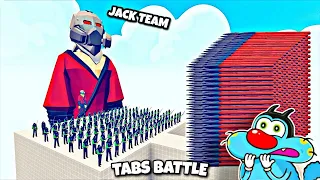 JACK100x GAMORA + 1x GIANT STAR LORD vs OGGY EVERY GODS! - Totally Accurate Battle Simulator TABS