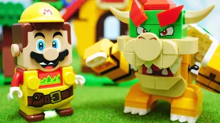 LEGO Super Mario「Power-Up Pack Builder Mario」レゴ スーパーマリオ  | パワーアップ ビルダーマリオ パック stop motion anime