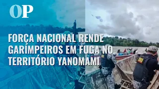 Força Nacional rende garimpeiros em fuga no território Yanomami; assista