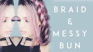 Braid into Messy Bun Tutorial | Kirsten Zellers