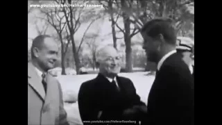 January 21, 1961 - President John F. Kennedy's first visitor, Former President Harry S. Truman