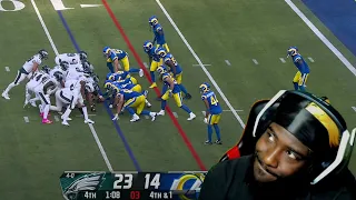 THE "PLAY" THAT KEEPS PLAYING! "Eagles vs Rams | 2023 Week 5 Game Highlights" REACTION!
