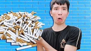 Thí Nghiệm Hút 1000 Điếu Thuốc | Experiment Smoked 1000 Cigarettes | PHD Troll