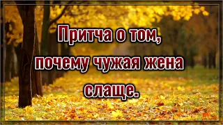 Притча о том, почему чужая жена слаще. 💯 Мудрые слова. 💯 Правда.