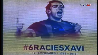 Camp Nou says goodbye to Xavi