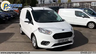 Ford Transit Courier Limited Panel Van 1.5L in Frozen White *NO VAT* at Paynes of Hinckley (GF69HSC)