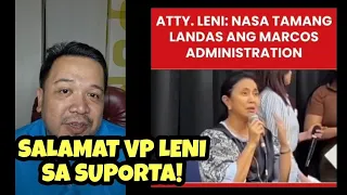 Atty Leni Robredo aprub sa foreign policy ni PBBM! Yan ang totoong unity!