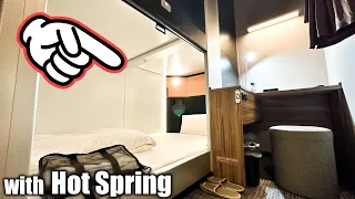 BEST Expensive Capsule Hotel Experience 😴🛌 Tokyo Japan 🇯🇵 Dormy Inn Korakuen 東京 カプセルホテル ドーミーイン後楽園