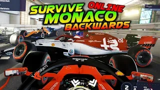 SURVIVE MONACO...BACKWARDS! - ONLINE EDITION! (F1 Simulation Damage Reverse Race)