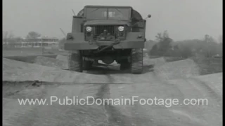 Testing Truck and Howitzer on Frame Twister Course Aberdeen Proving Ground Maryland Archival footage