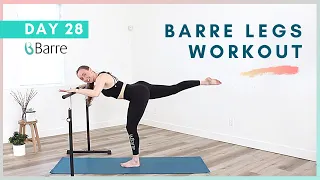 DAY 28 Barre Workout Challenge // At Home Barre Workout Under 10 Minutes