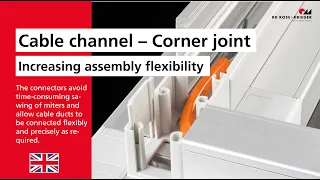 Cable channel corner joint | RK Rose+Krieger GmbH