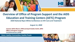 Business Meeting: Overview of the Office of Program Support and the AETC Program