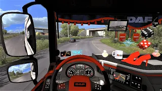 Euro Truck Simulator 2 (v1.38) - Daf XF Euro6 Tuning + Open Pipe Sound + Skin + Interior [Chereau]