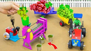 DIY tractor making mini fruit press science project | Diy plough machine | @KeepVilla | @ECMini