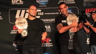 UFC 188 Media face-offs: Cain icy, Werdum goofy