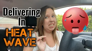 Delivering with DoorDash, Uber Eats, & Grubhub in EXTREME heat!! | How Apps Get You To Stay!