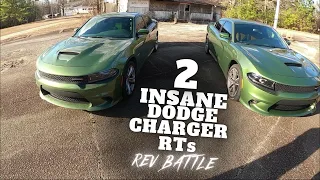 DODGE CHARGER SCATPACK EXHAUST (X-PIPE) VS STOCK CHARGER RT REV BATTLE