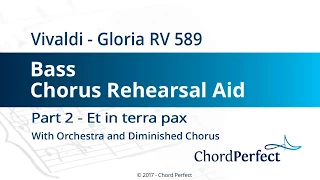 Vivaldi's Gloria Part 2 - Et in terra pax - Bass Chorus Rehearsal Aid