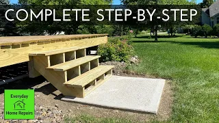 How To Build And Attach Deck Stairs