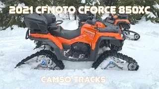 2021 CFMOTO CFORCE 850XC & CAMSO TRACKS REVIEW