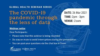 The COVID-19 pandemic through the lens of data