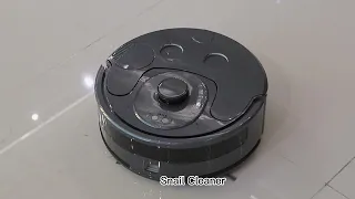 Snail cleaning robot you drop, I sweep; you splash