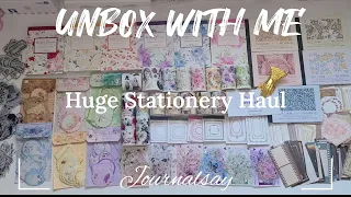ASMR Unboxing | Huge Stationery Haul from @journalsay