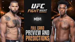 UFC Fight Night: Santos vs. Hill FULL CARD Preview & Predictions