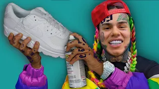 Surprising 6ix9ine with Custom Shoes! -kinda