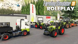 Farming Simulator 19 ROLEPLAY | Visiting CLAAS dealership & Testing Tractors !