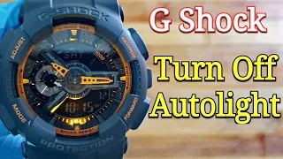 Casio G Shock | How To Turn Off Auto Light? (Autolight Setting)