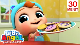 Mencoba Makanan Baru! Kue dan Buah | Little Angel Bahasa Indonesia | Kartun Anak