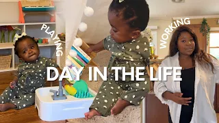 A DAY IN THE LIFE WITH A 2 YEAR OLD | cooking + new hair + influencer work + cloth diapers update