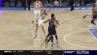 GORGEOUS Over-The-Head Pass By Marine Johannes! | WNBA Playoffs Round 1, NY Liberty vs Chicago Sky