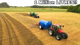 1 MILLION LITERS OF SLURRY STIRRED AND SPREADING IN 36 HOURS!