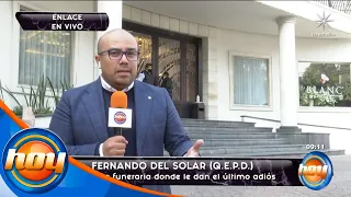 Desde la funeraria donde la darán el último adiós a Fernando del Solar | Programa hoy