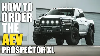 How to build / order a AEV (American Expedition Vehicles) Prospector XL!!