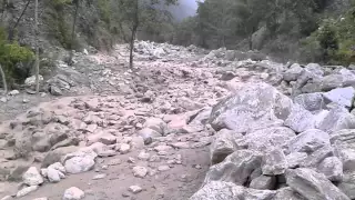Debris flow at Timbu River