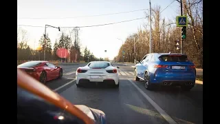 F-PACE SVR vs Ferrari 812, 488, 458, X3m, CLS63, G63, Gad motors