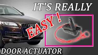 How to save money and quickly replace the fuel tank door actuator on an AUDI Q7. #audiq7