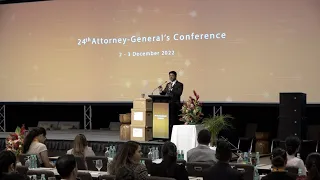 Fijian Attorney-General officiates at the closing of the 24th Attorney-General's conference